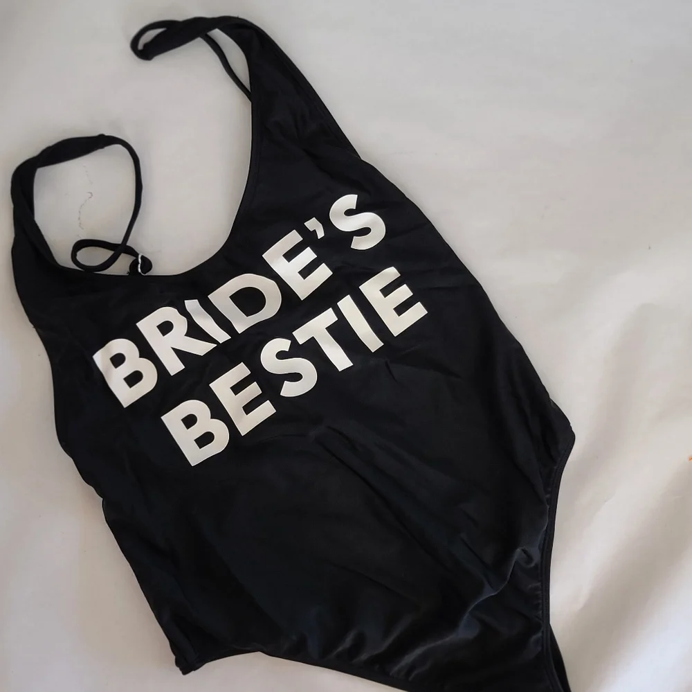Brides nest bridal party one piece swimsuit medium‎